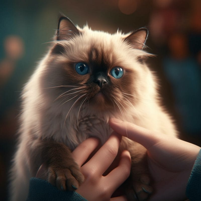I'm Not OK???? | curaJOY A person is holding a cat, promoting mental health and family wellness.